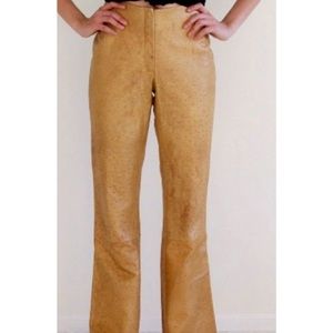 Cizi Embossed Leather Pants